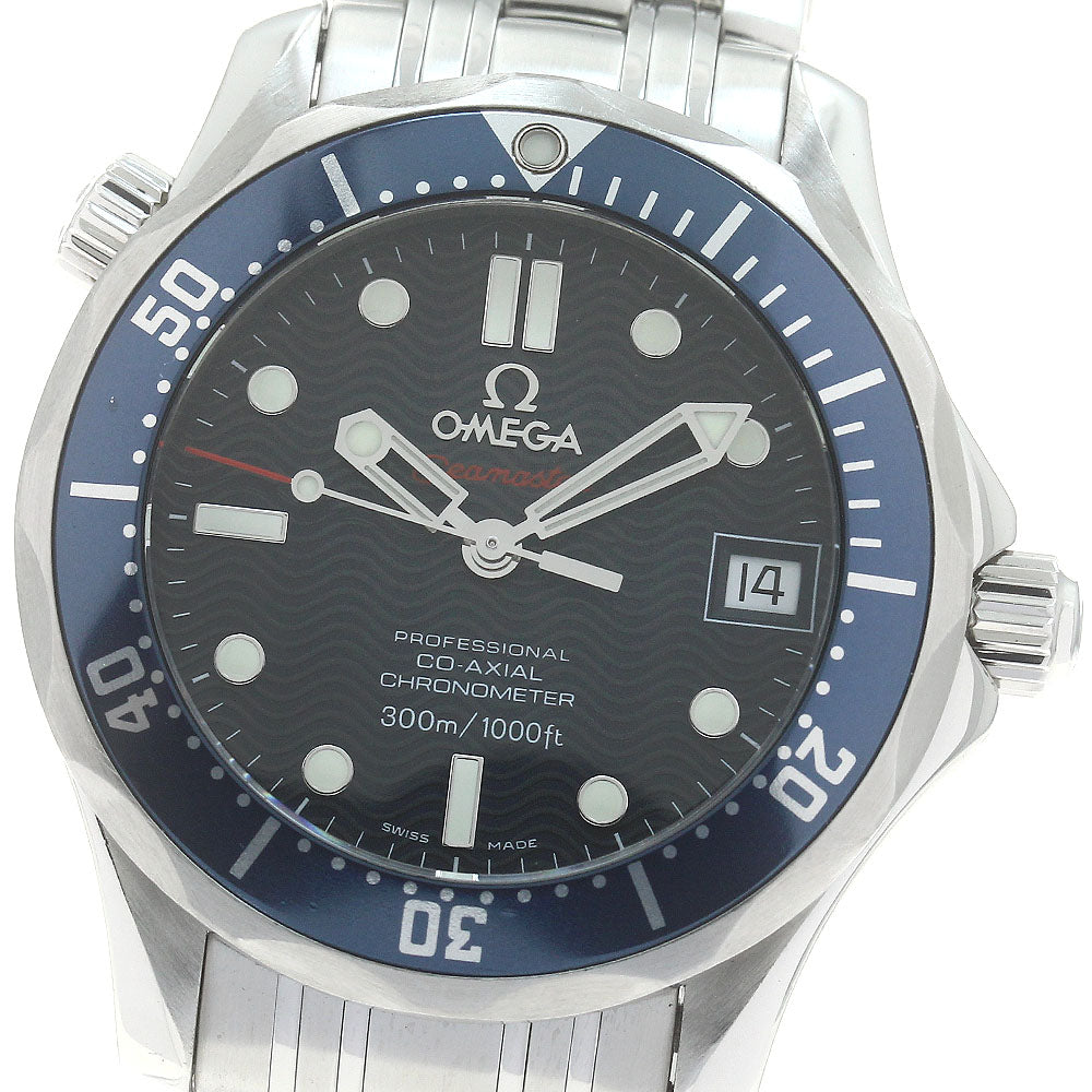 OMEGA Seamaster300 2222.80 Date Co-Axial Navy Dial Automatic Boy's Watch_886828