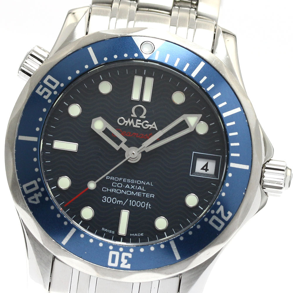 OMEGA Seamaster300 2222.80 Date Co-Axial Navy Dial Automatic Boy's Watch_886830