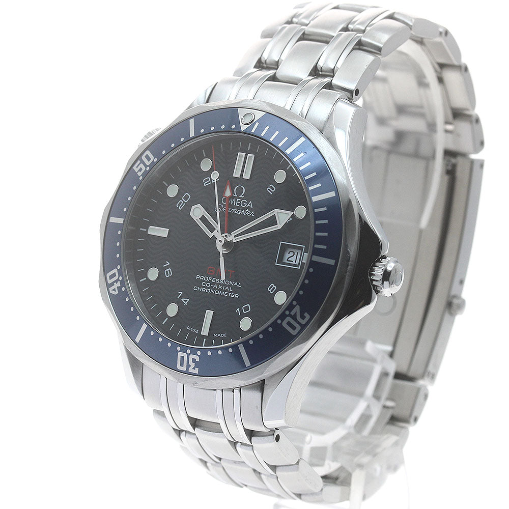 OMEGA Seamaster300 2535.80 GMT Navy Dial Automatic Men's Watch_886834