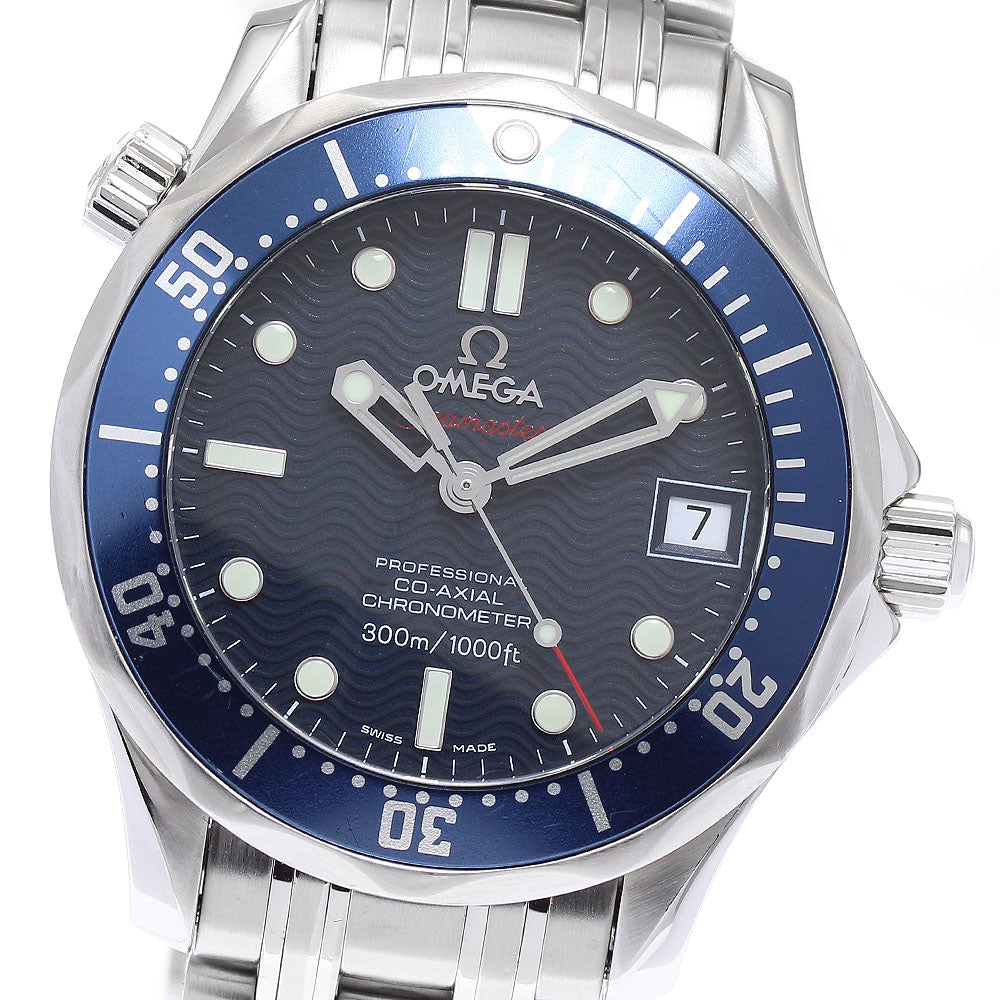 OMEGA Seamaster300 2222.80 Date Co-Axial Navy Dial Automatic Boy's Watch_886837