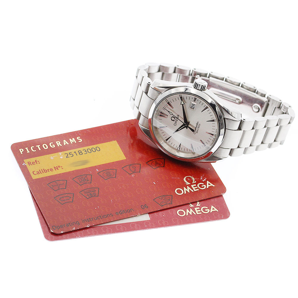 OMEGA Seamaster Aqua Terra 2518.30 Date Silver Dial Quartz Men's Watch_886842