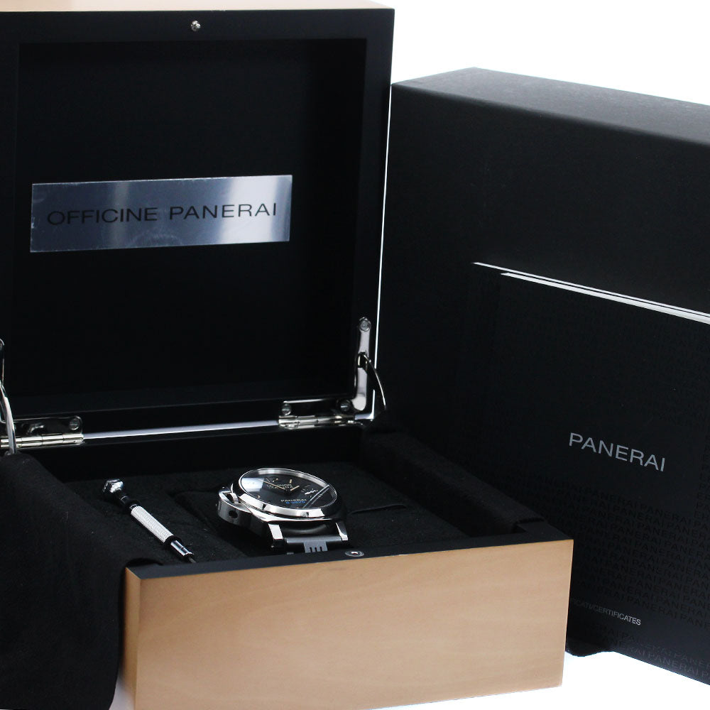 PANERAI luminor left hand PAM00796 8 Days Acciao Hand Winding Men's_886888