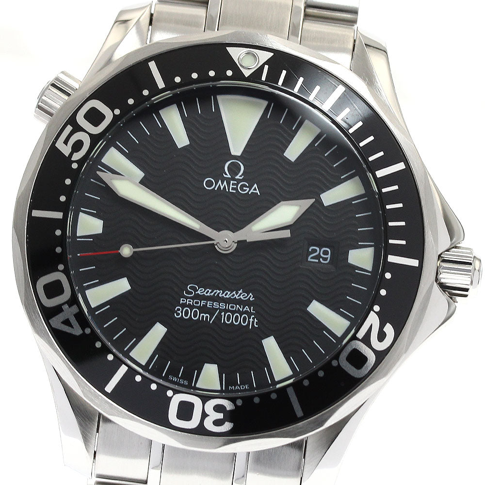 OMEGA Seamaster300 2264.50 Date black Dial Quartz Men's Watch_886894