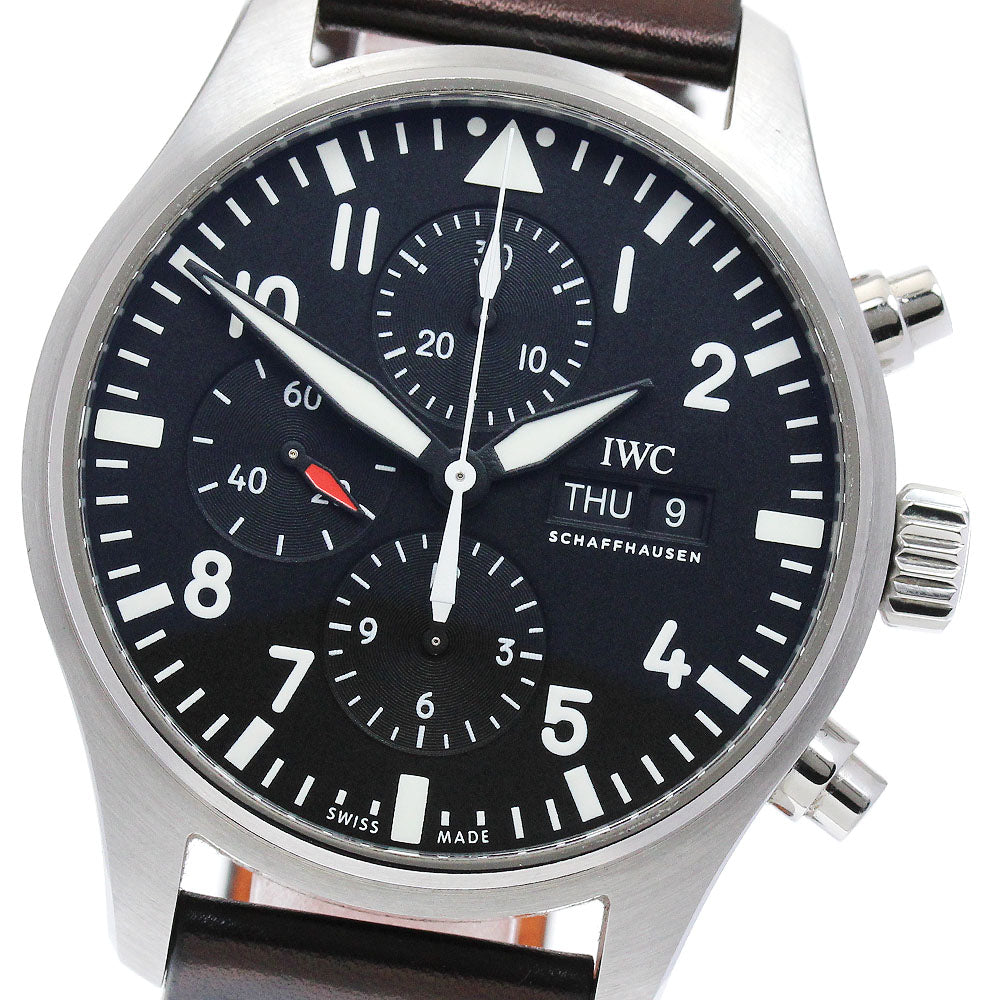 IWC SCHAFFHAUSEN Pilot watch IW377709 Chronograph Automatic Men's Watch_886916
