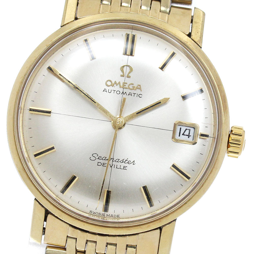 OMEGA Seamaster De Ville Date vintage gold Dial Automatic Men's Watch_886921