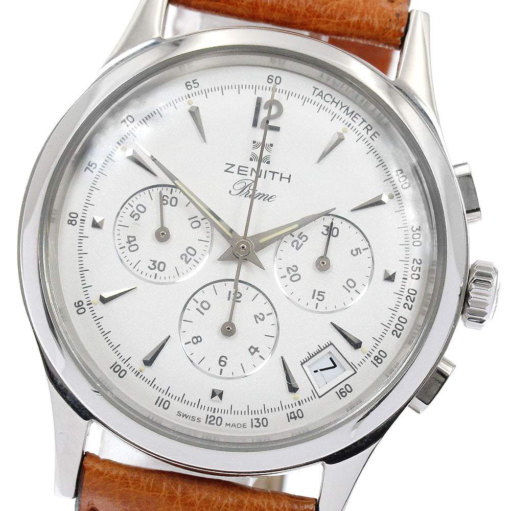 ZENITH El Primero Prime 90/01-0010.420 Chronograph Silver Dial Hand Winding Men's Watch_886938