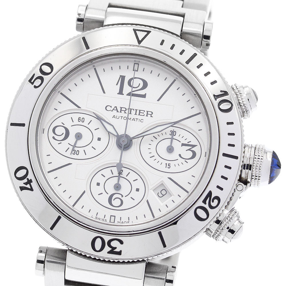 CARTIER Pasha C timer W31089M7 Date Chronograph Automatic Men's Watch_886945
