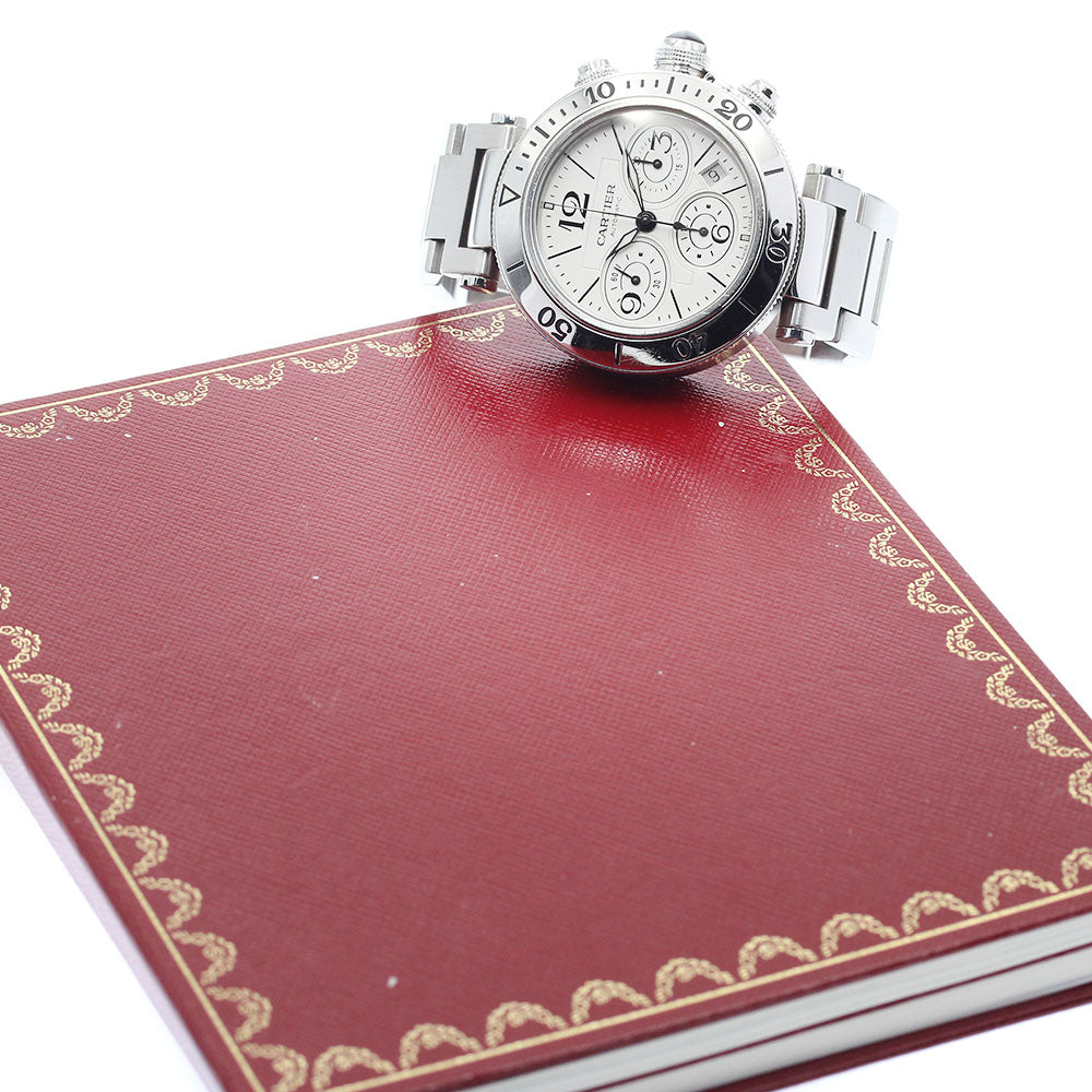 CARTIER Pasha C timer W31089M7 Date Chronograph Automatic Men's Watch_886945