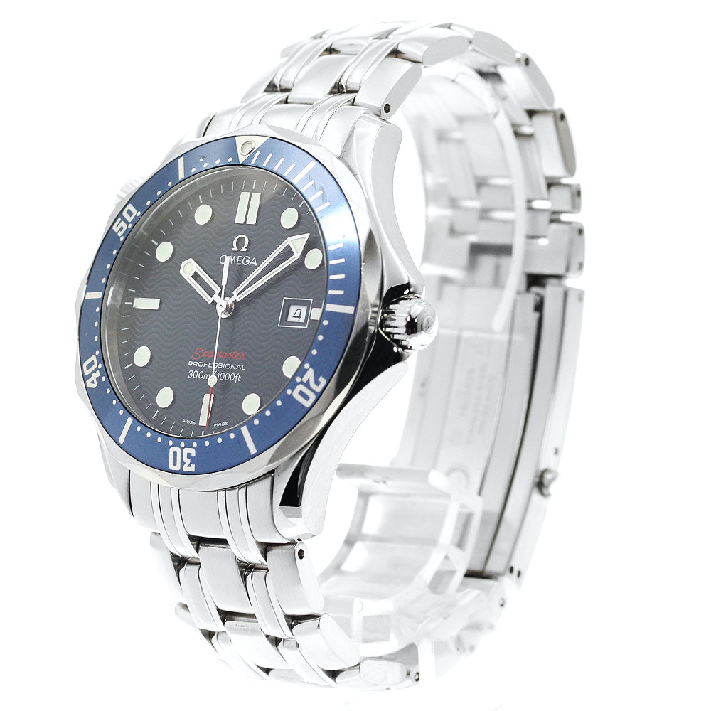 OMEGA Seamaster300 Professional 2221.80 Date Navy Dial Quartz Men's Watch_886970