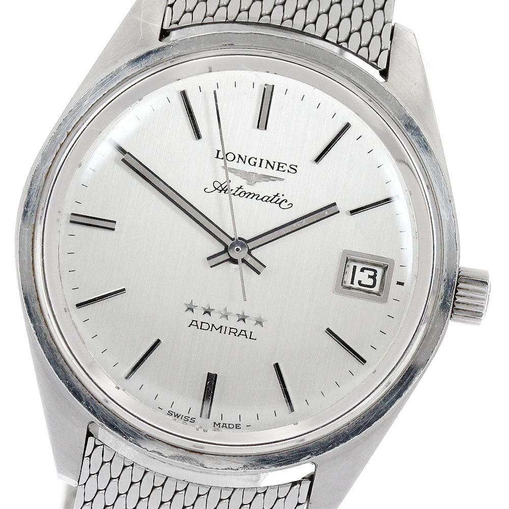 LONGINES Admiral 5 Star Date Silver Dial Automatic Men's Watch_886995