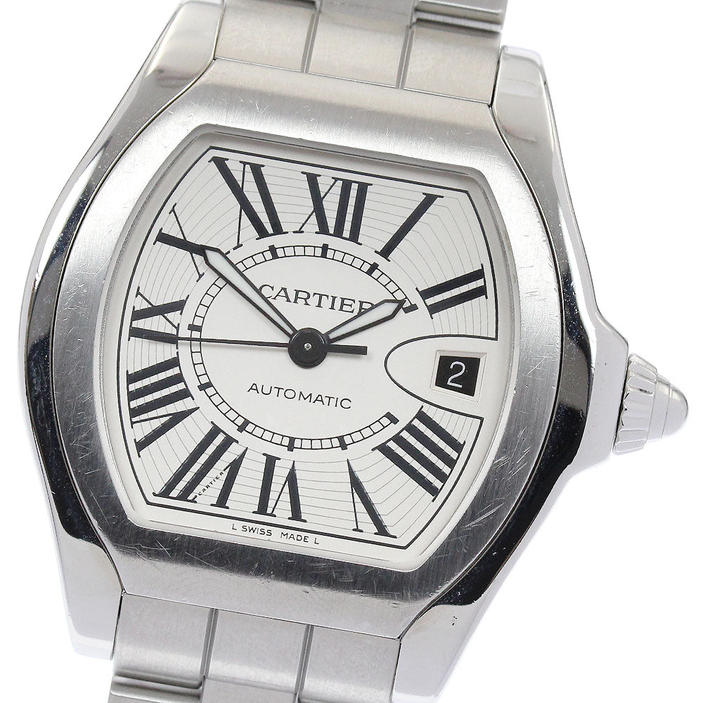 CARTIER Roadster LM W6206017 Date Silver Dial Automatic Men's Watch_887012