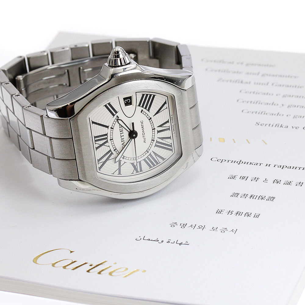 CARTIER Roadster LM W6206017 Date Silver Dial Automatic Men's Watch_887012