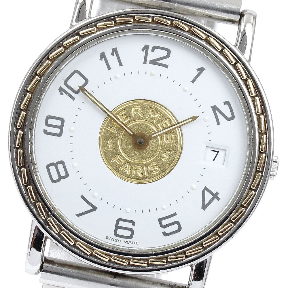 HERMES Serie Date beige Dial Quartz Men's Watch_887014