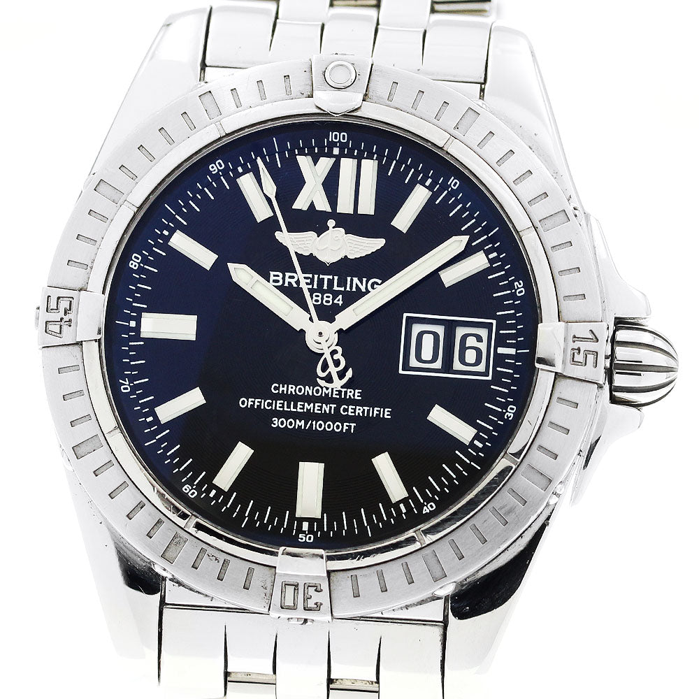 BREITLING galactic 41 cockpit A49350 Date black Dial Automatic Men's_887028
