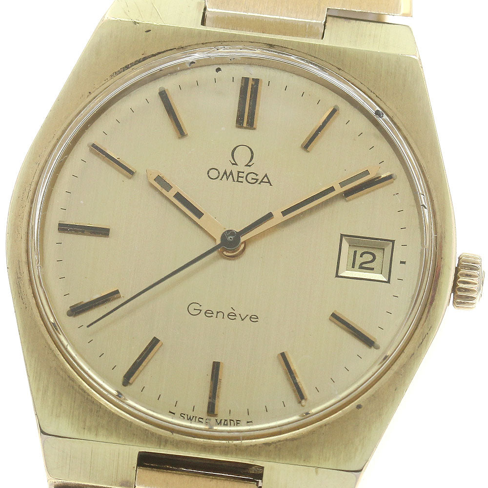 OMEGA Geneve 136.0050 Date Cal.613 gold Dial Hand Winding Men's Watch_887038