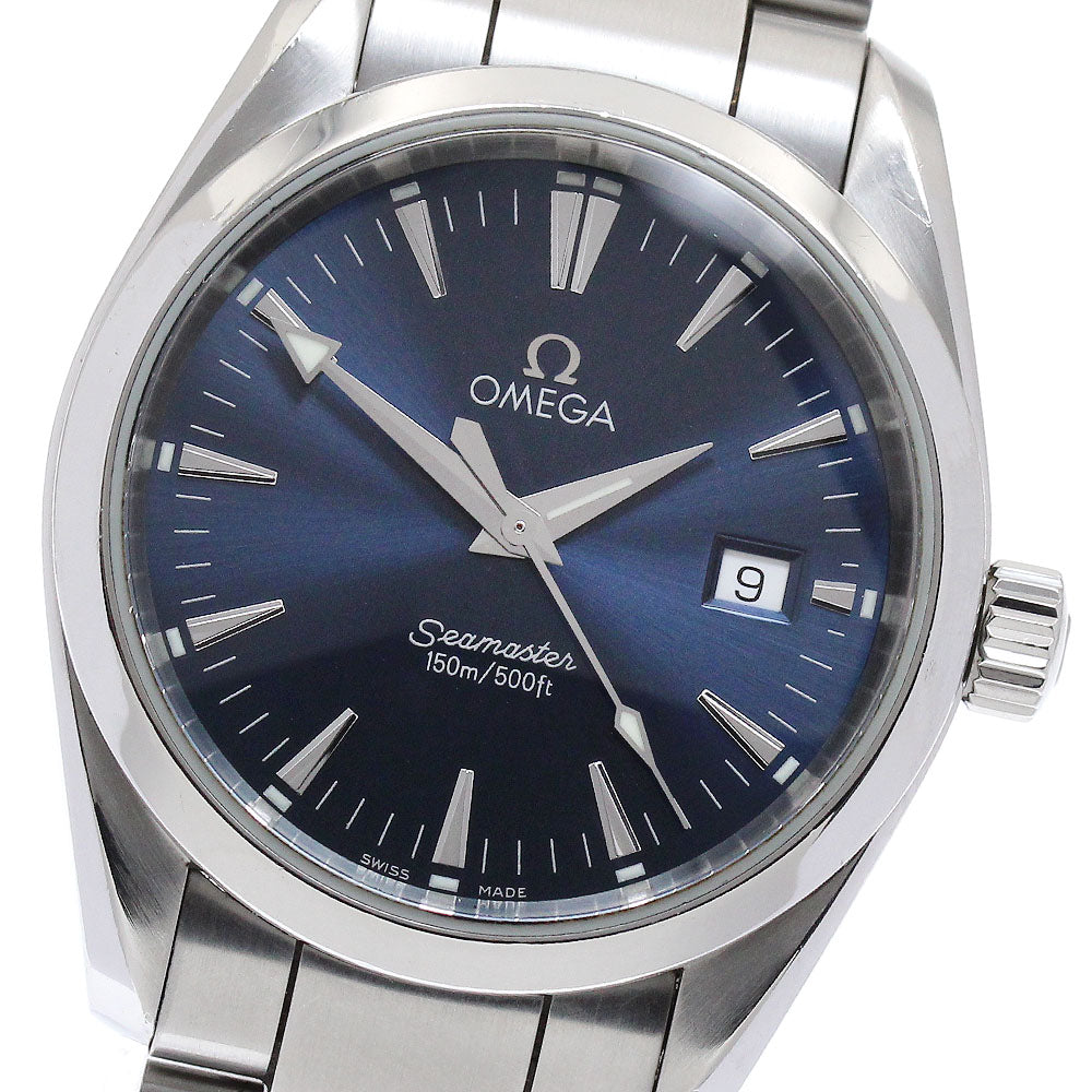 OMEGA Seamaster Aqua Terra 2518.80 Date blue Dial Quartz Boy's Watch_887048