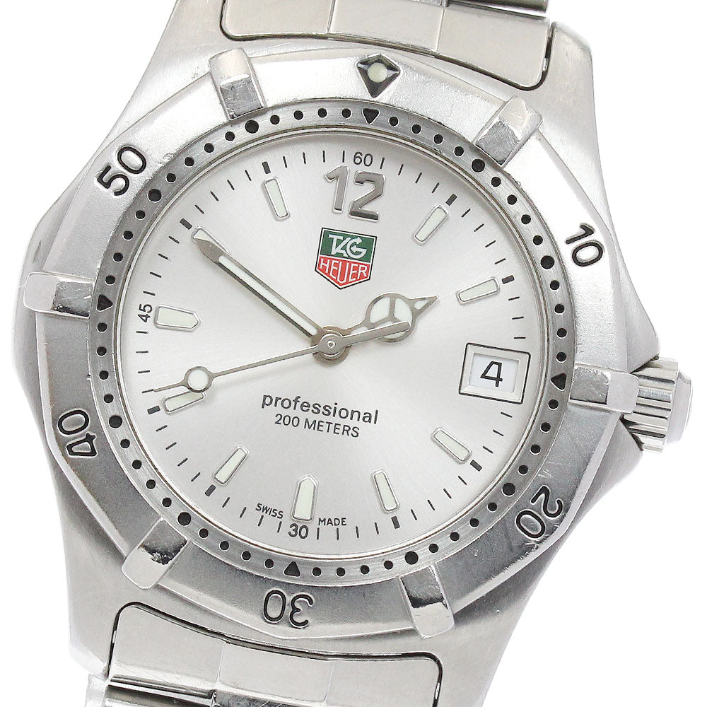TAG HEUER 2000 series WK1212 Date Silver Dial Quartz Boy's Watch_887059