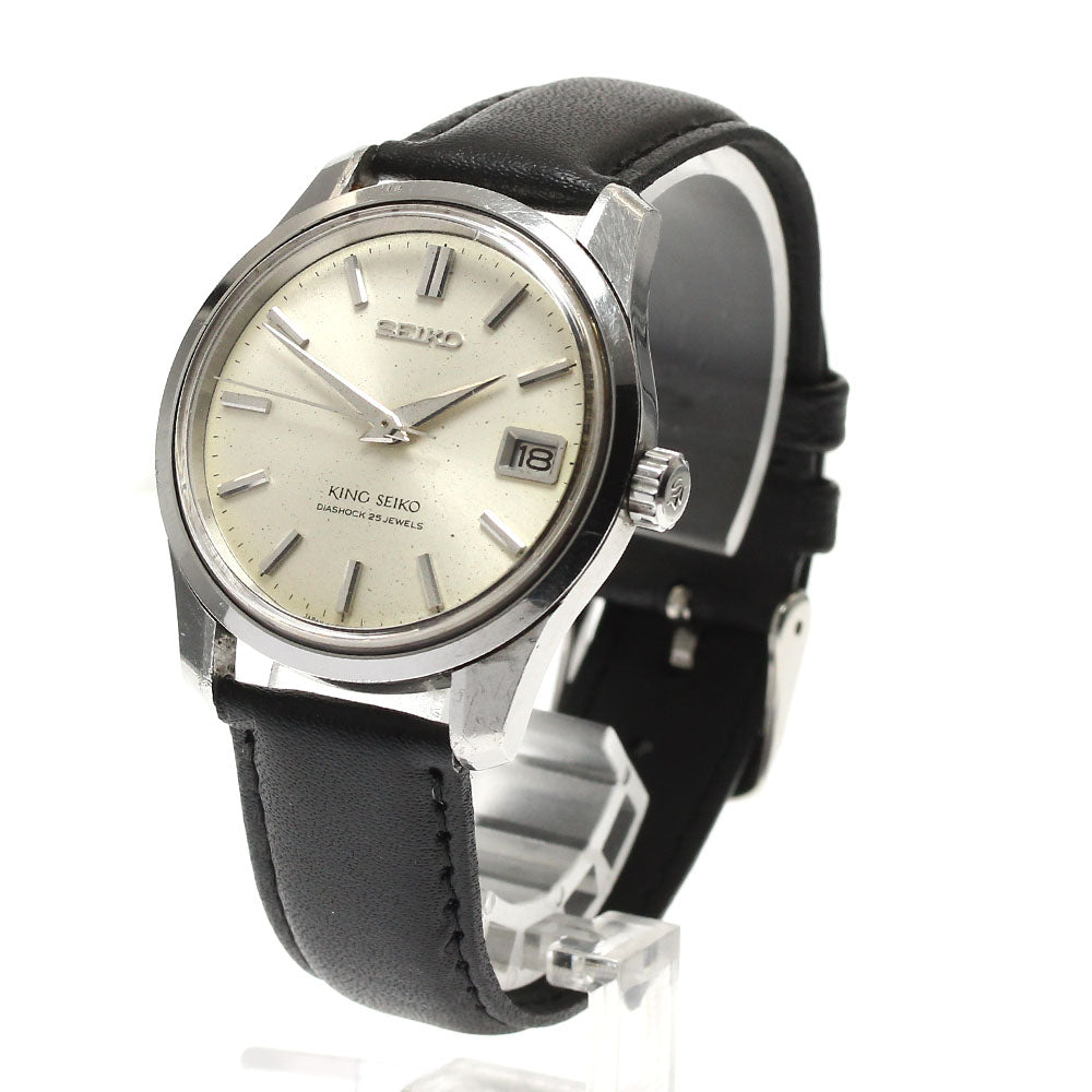 SEIKO King Seiko 4402-8000 Date Silver Dial Hand Winding Men's Watch_887065