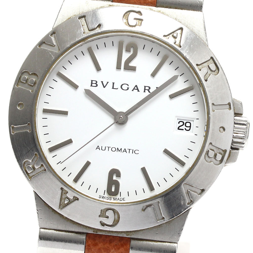 BVLGARI Diagono LCV35S Date white Dial Automatic Men's Watch_887072