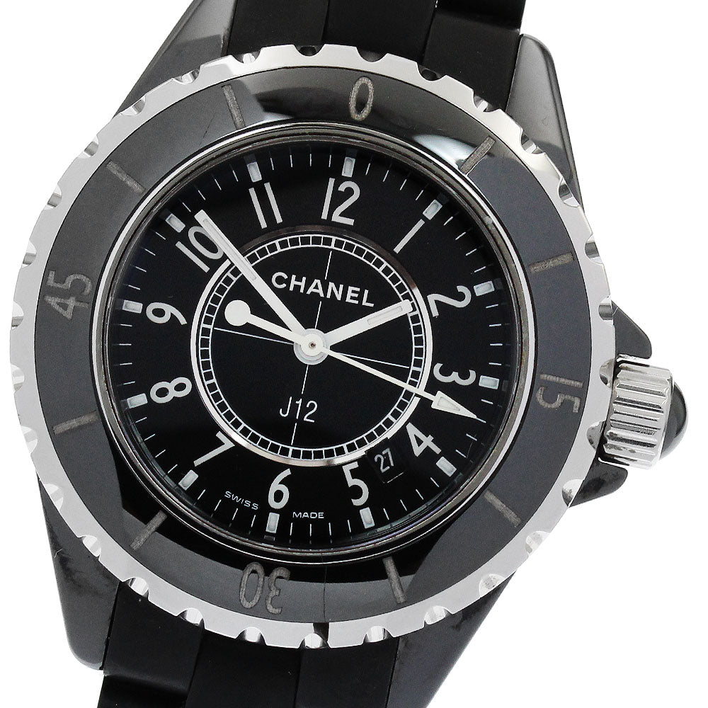 CHANEL J12 H0681 Black ceramic date black Dial Quartz Ladies Watch_887076