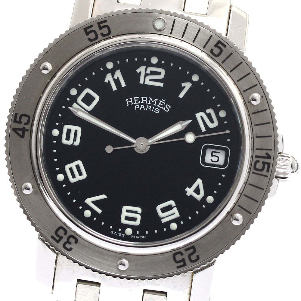 HERMES Clipper diver CL7.710 Date black Dial Quartz Men's Watch_887084