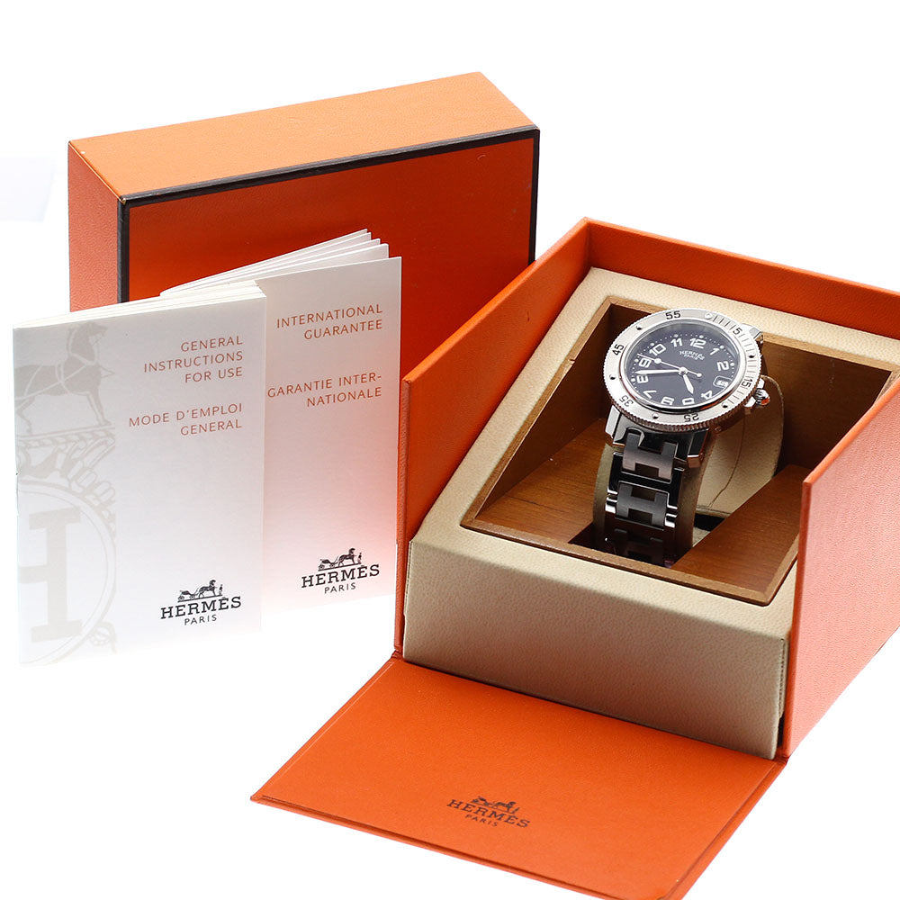 HERMES Clipper diver CL7.710 Date black Dial Quartz Men's Watch_887084