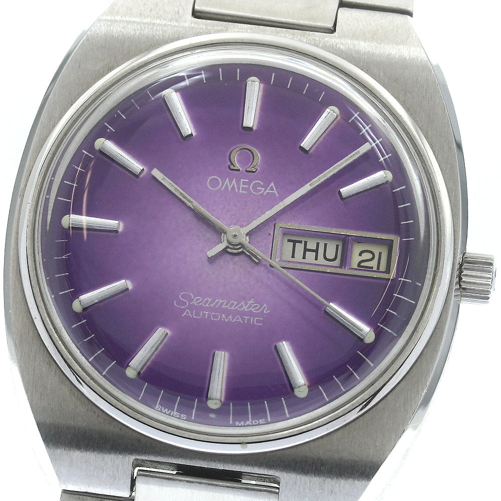 OMEGA Seamaster Day date cal.1020 purple Dial Automatic Men's Watch_887086