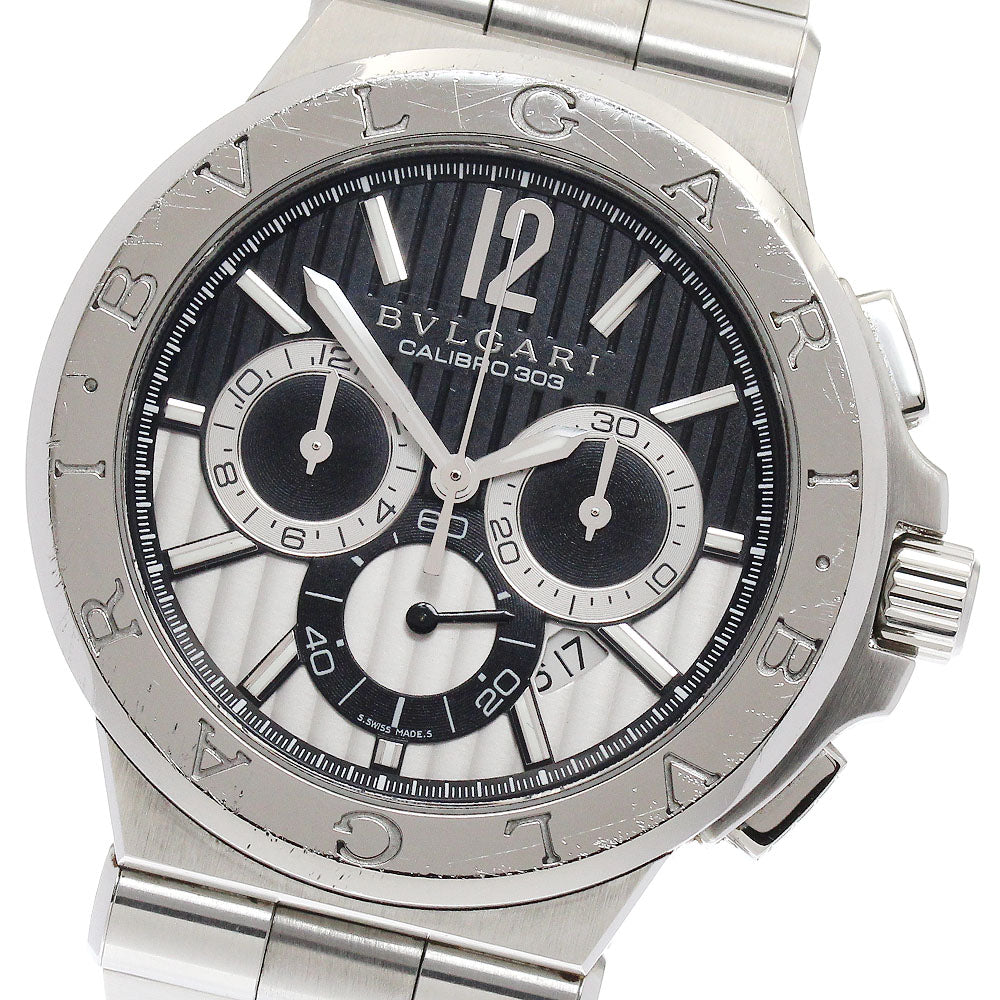 BVLGARI Diagono Caribillo 303 DG42SCH Chronograph Automatic Men's Watch_887126