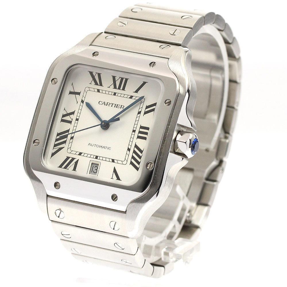 CARTIER Santos de Cartier LM WSSA0009 Date Silver Dial Automatic Men's_887143