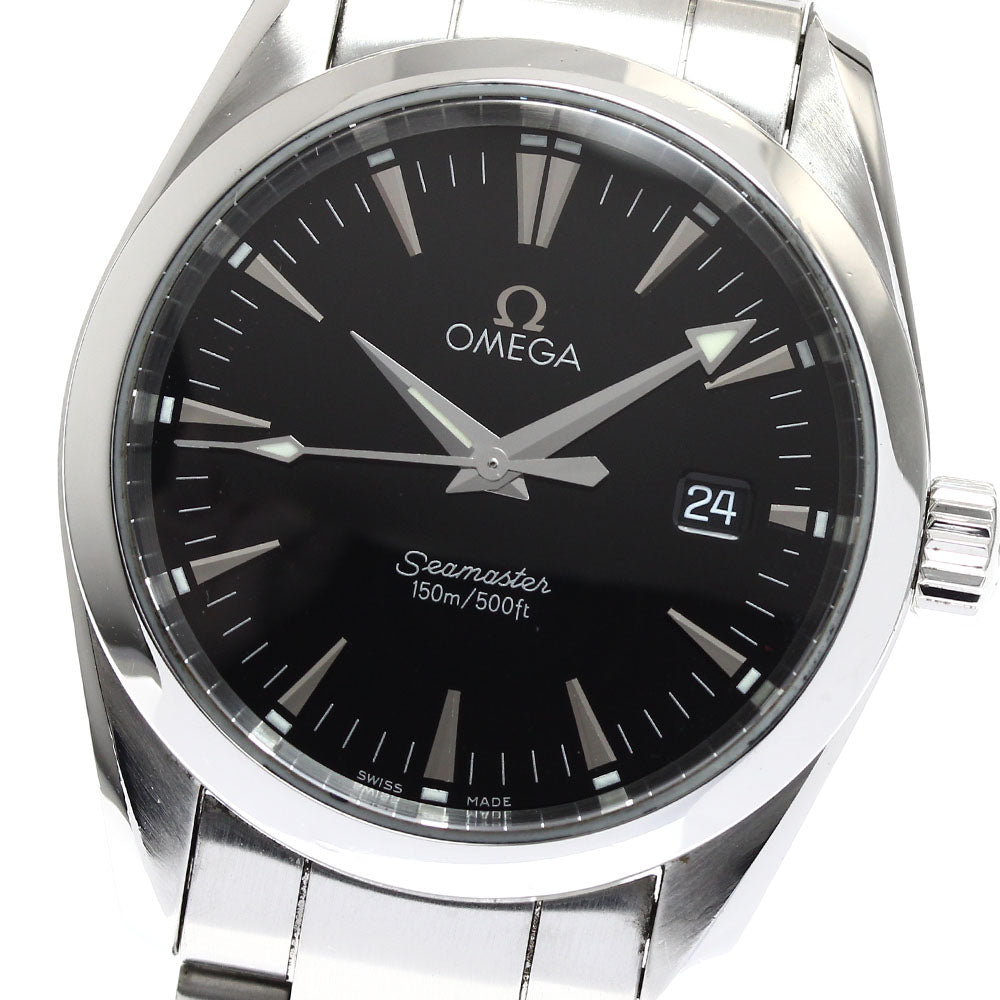 OMEGA Seamaster Aqua Terra 2518.50 Date black Dial Quartz Boy's Watch_887173