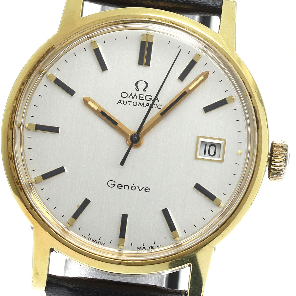 OMEGA Geneve 1660098 Date Cal.1481 Silver Dial Automatic Men's Watch_887175