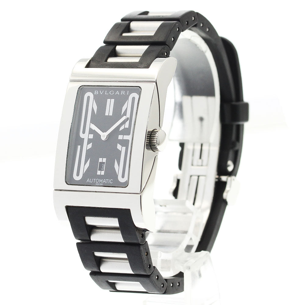 BVLGARI Rettangolo RT45S Date black Dial Automatic Men's Watch_887193