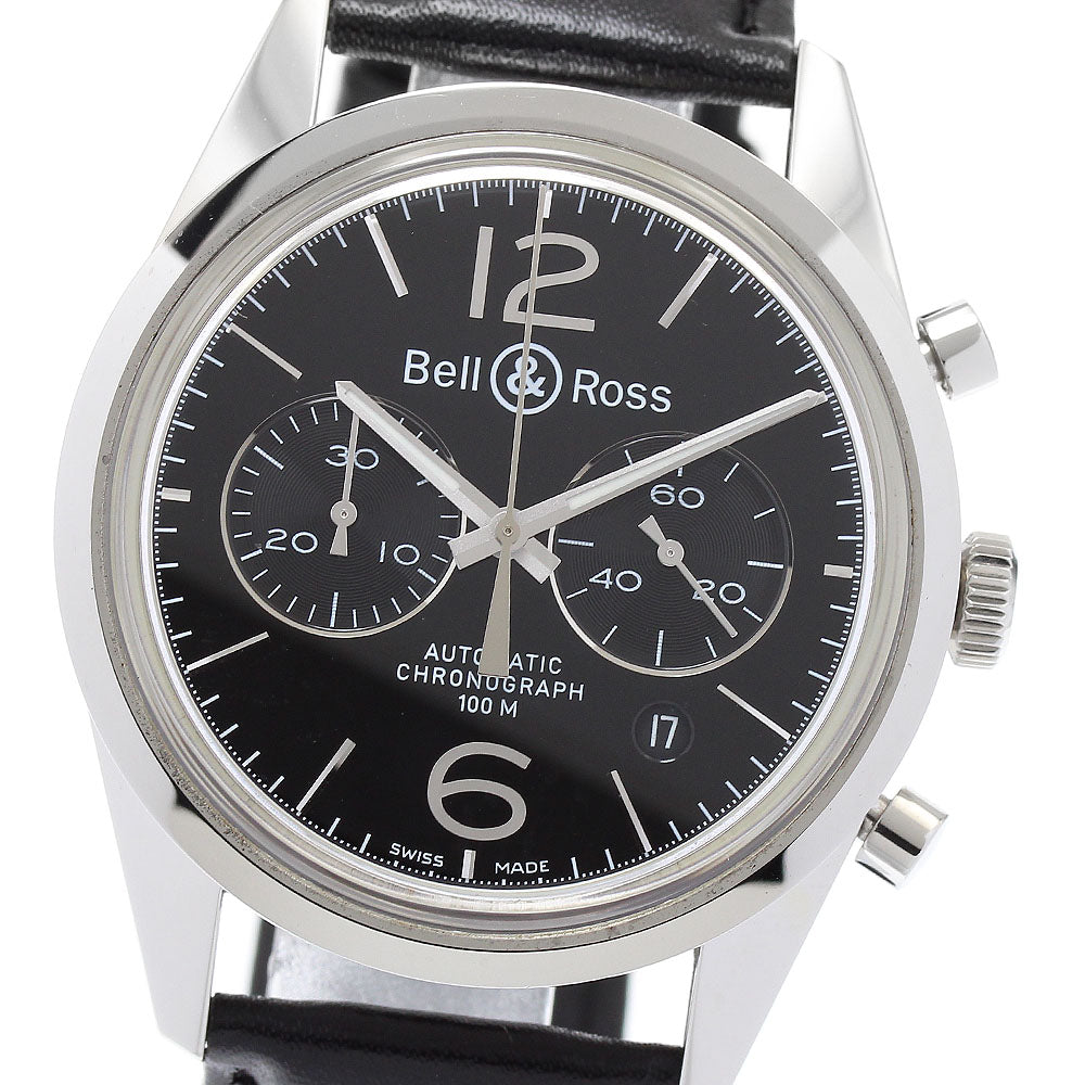 Bell＆Ross Vintage Officer Black BR126-94-SP Chronograph Automatic Men's_887215