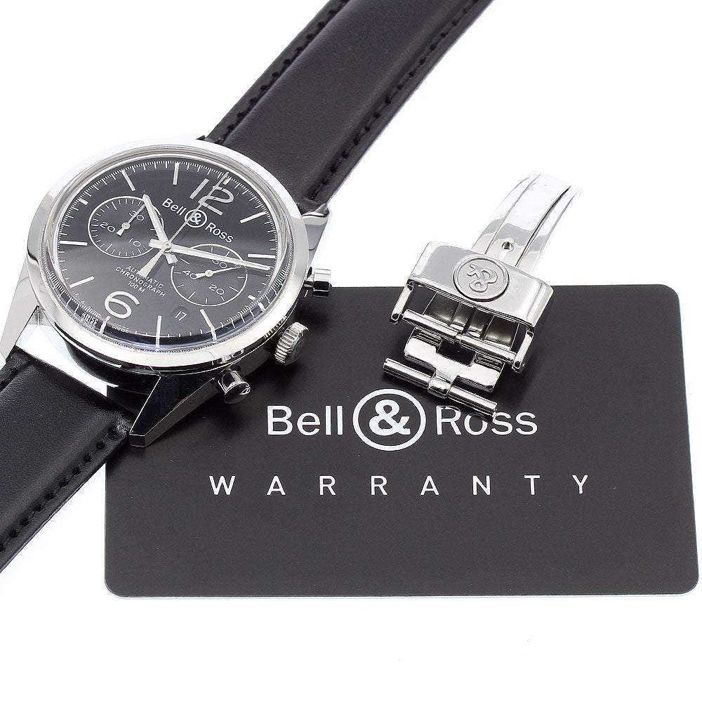 Bell＆Ross Vintage Officer Black BR126-94-SP Chronograph Automatic Men's_887215