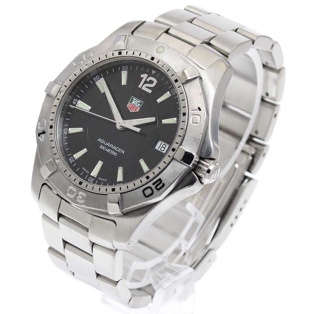 TAG HEUER Aqua racer WAF1110 Date black Dial Quartz Men's Watch_887230