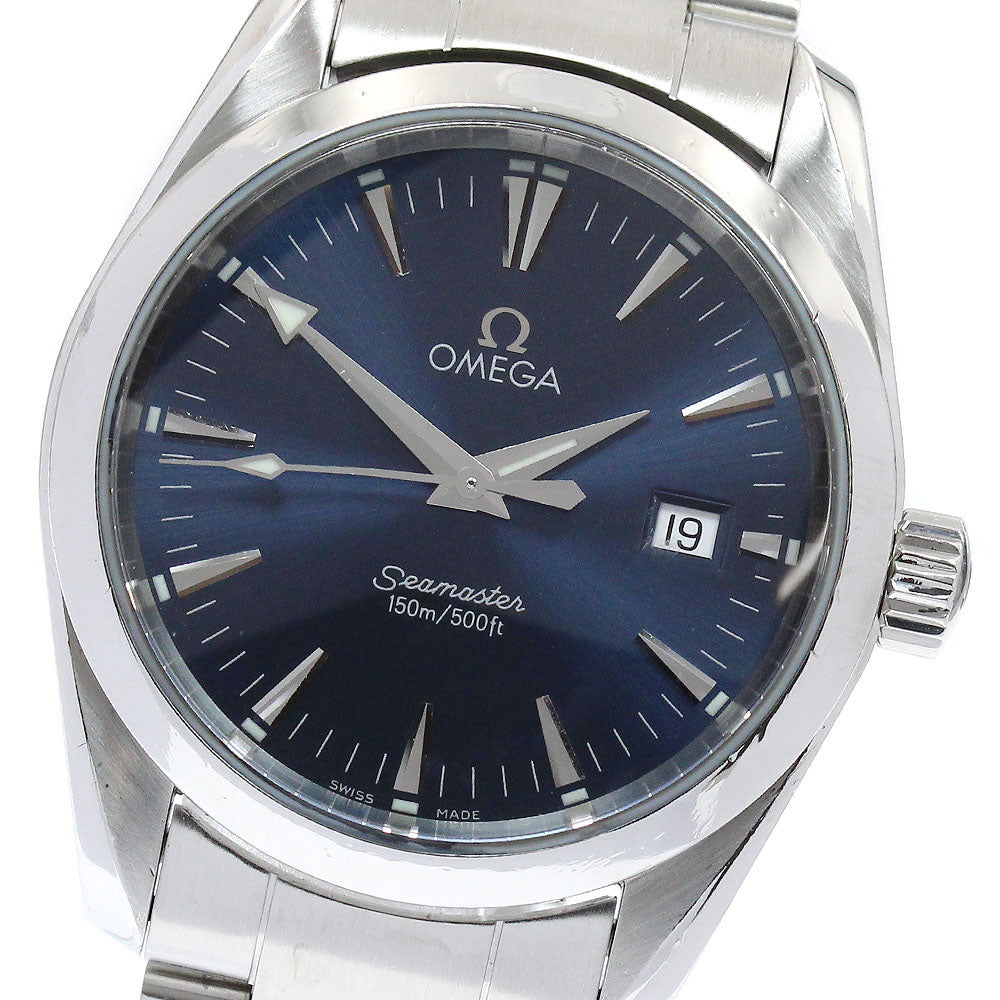 OMEGA Seamaster Aqua Terra 2518.80 Date blue Dial Quartz Boy's Watch_887262