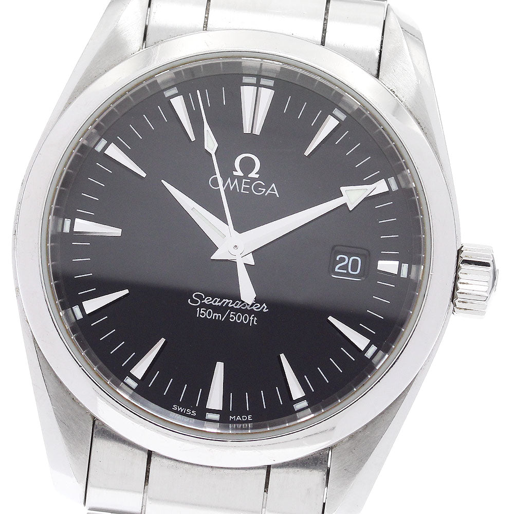 OMEGA Seamaster Aqua Terra 2518.50 Date black Dial Quartz Boy's Watch_887268
