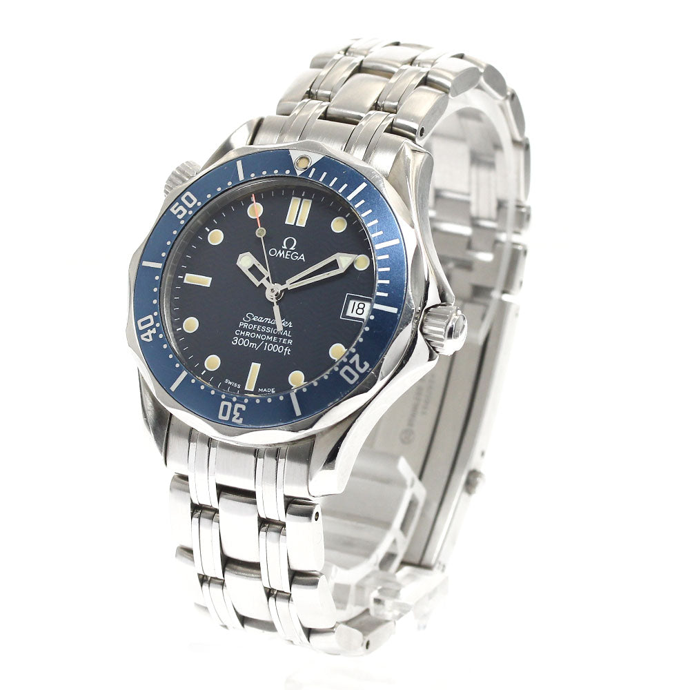 OMEGA Seamaster300 2551.80 Date Navy Dial Automatic Boy's Watch_887269