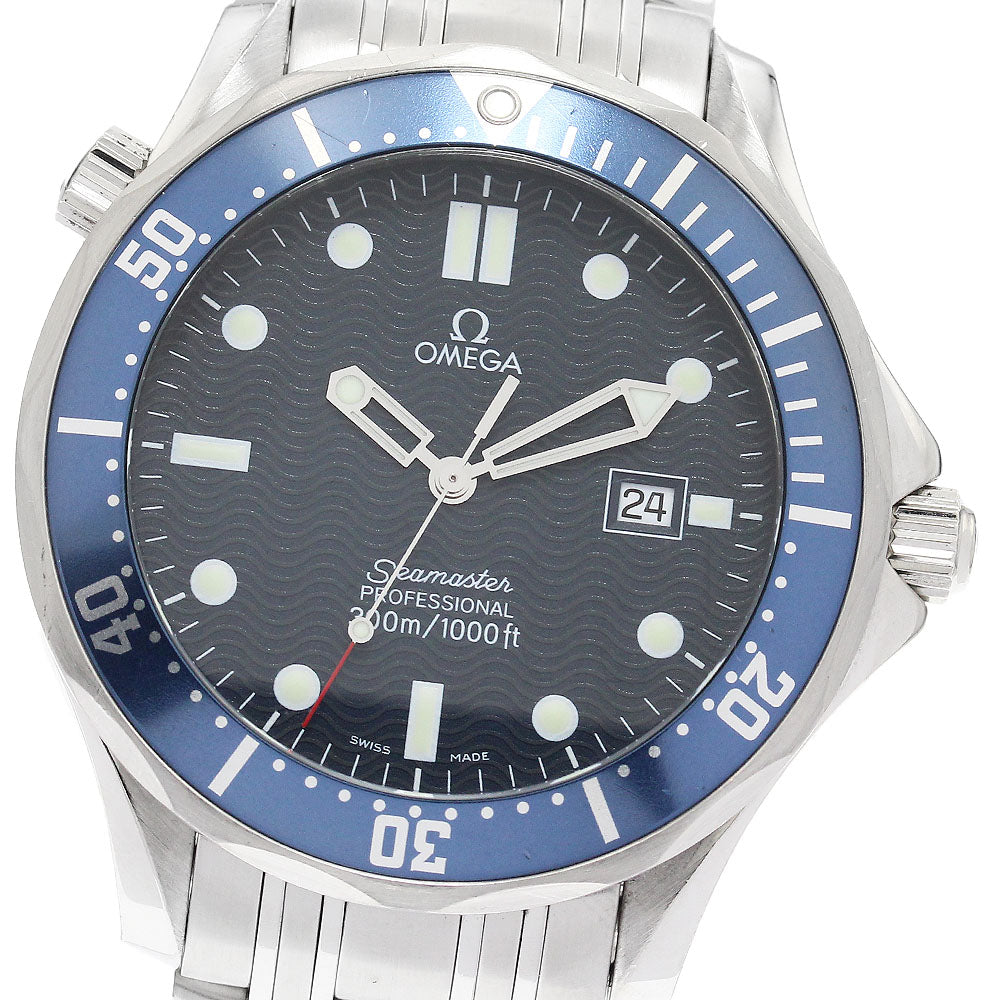OMEGA Seamaster300 2541.80 Date Navy Dial Quartz Men's Watch_887270