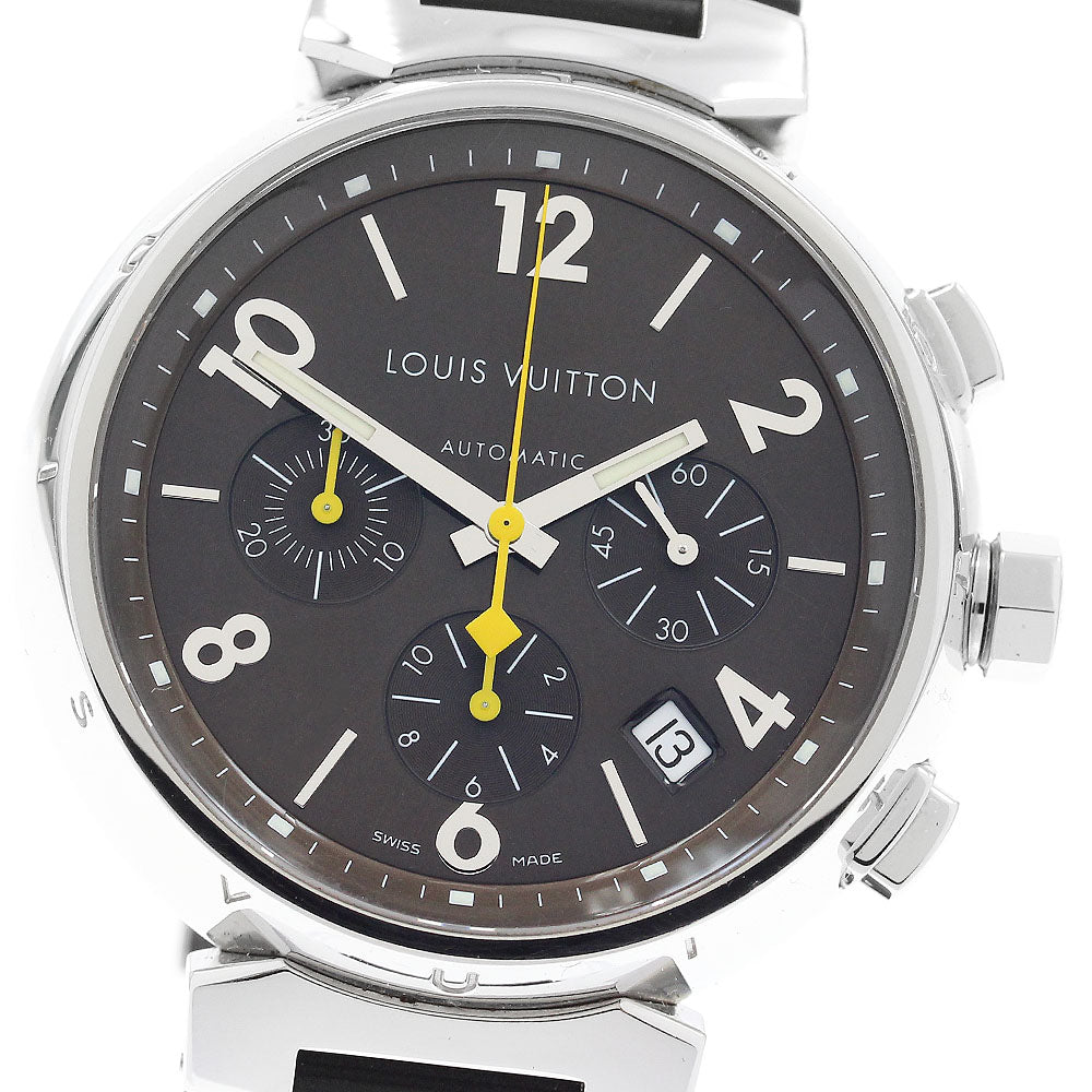 LOUIS VUITTON Tambour Q1121 Chronograph Brown Dial Automatic Men's Watch_887279
