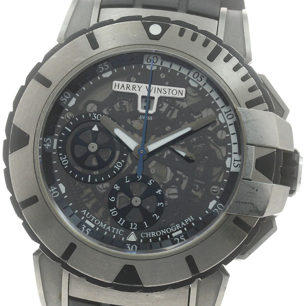 HARRY WINSTON Ocean Diver Chrono Bluff 411/MCA44Z Automatic Men's Watch_887291