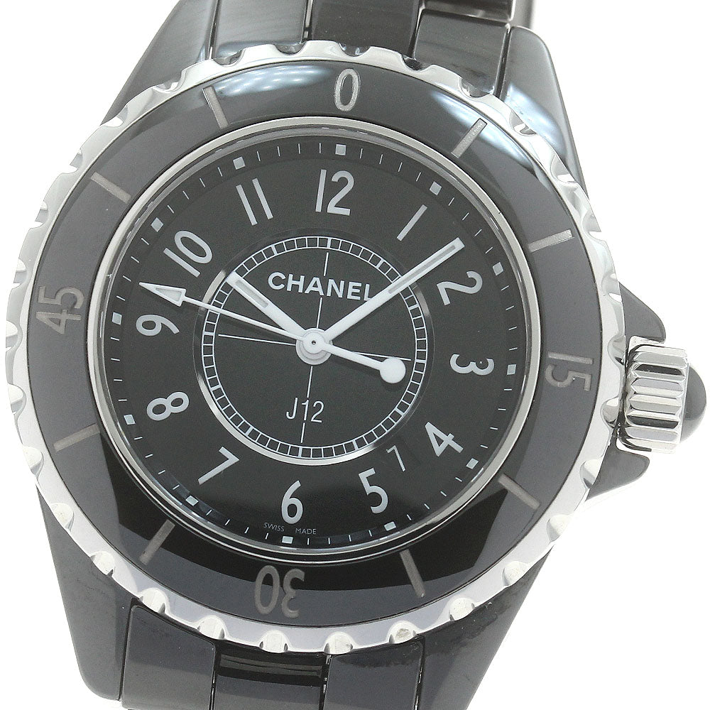 CHANEL J12 H0682 Black Ceramic 33MM black Dial Quartz Ladies Watch_887294