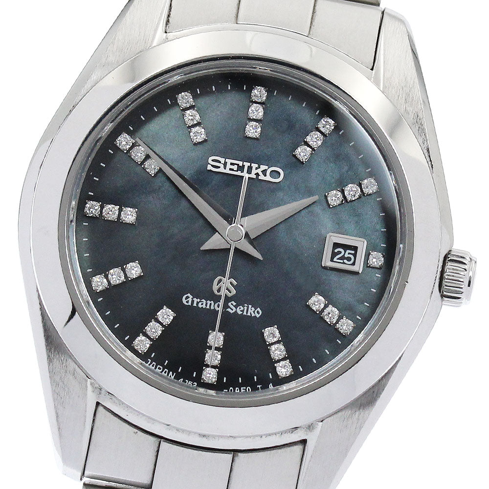 SEIKO Grand Seiko STGF071/4J52-0AB0 Diamond index Black shell Dial Quartz Ladies Watch_887296