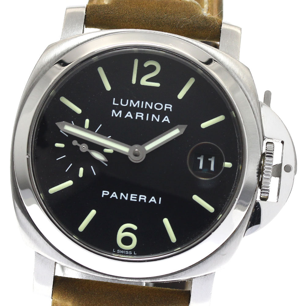 PANERAI Luminor Marina PAM00048 Small Second Date Automatic Men's Watch_887301
