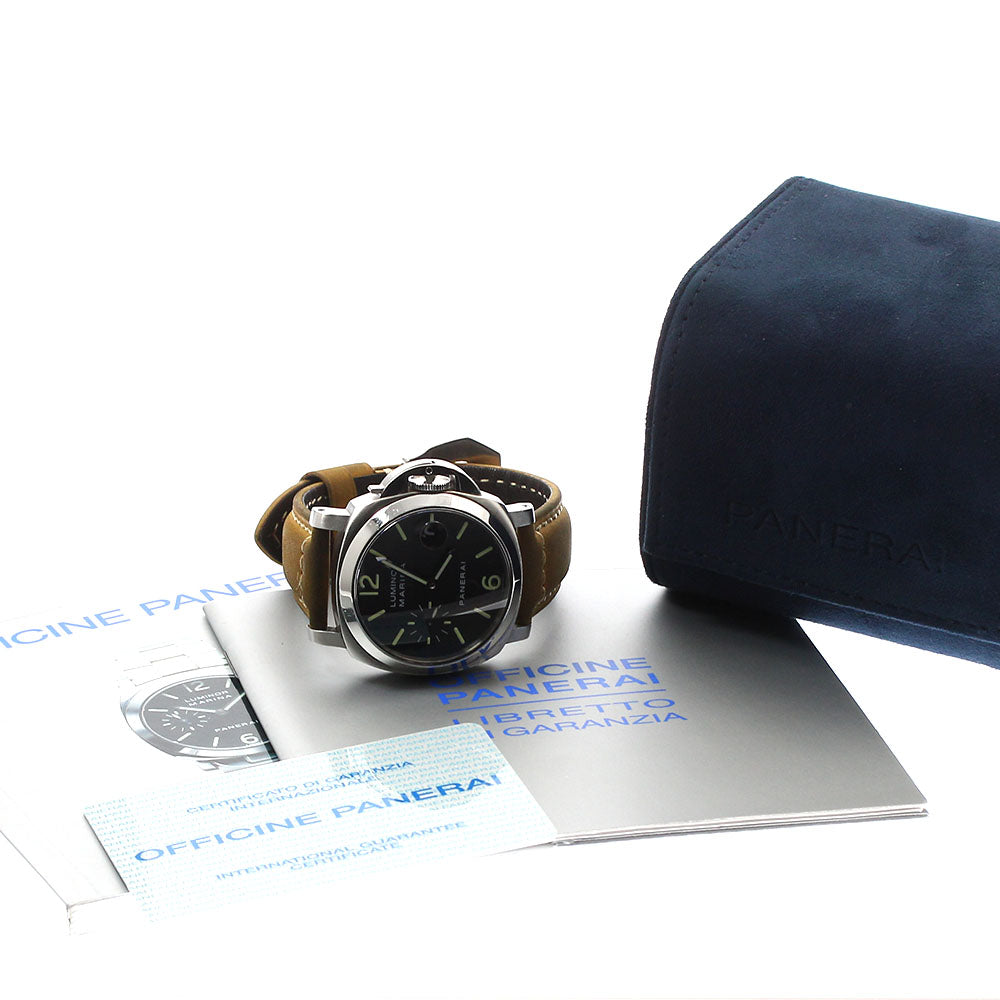 PANERAI Luminor Marina PAM00048 Small Second Date Automatic Men's Watch_887301