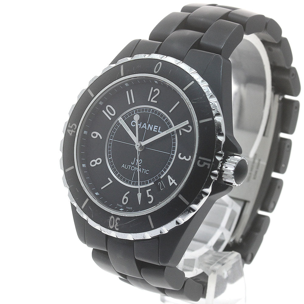 CHANEL J12 H3131 Matte Black Ceramic 42MM Automatic Men's Watch_887311
