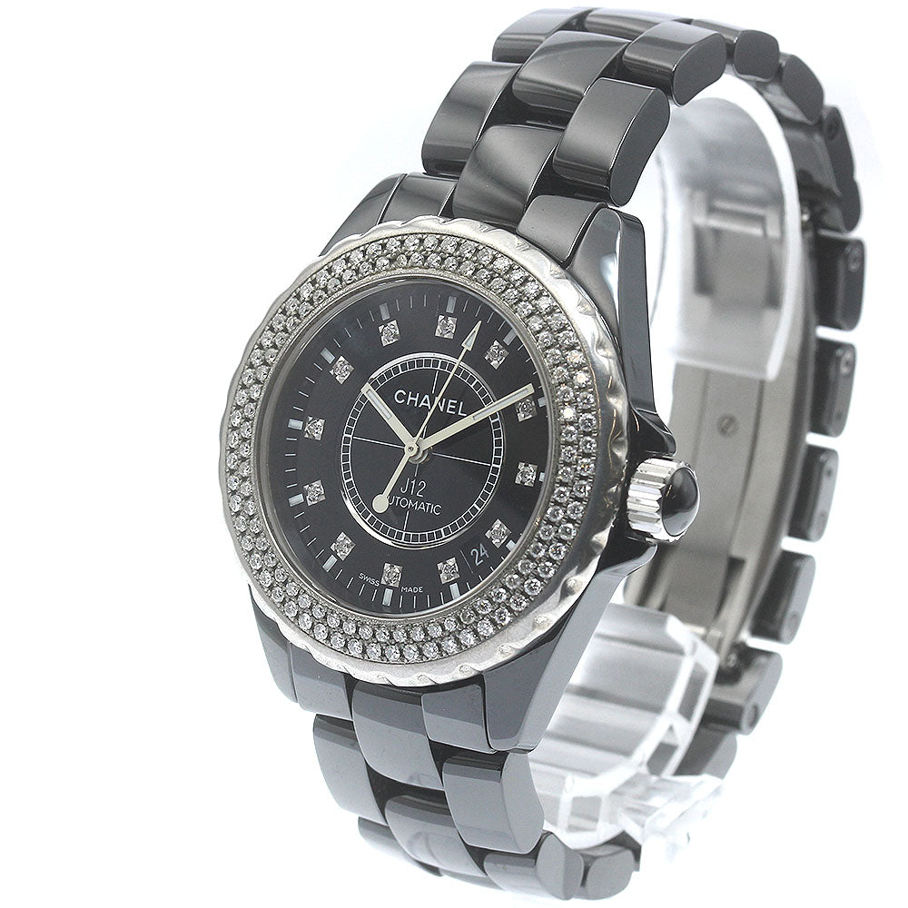 CHANEL J12 38mm H1626 After Diamond 12P Diamond black Dial Automatic Men's Watch_887312