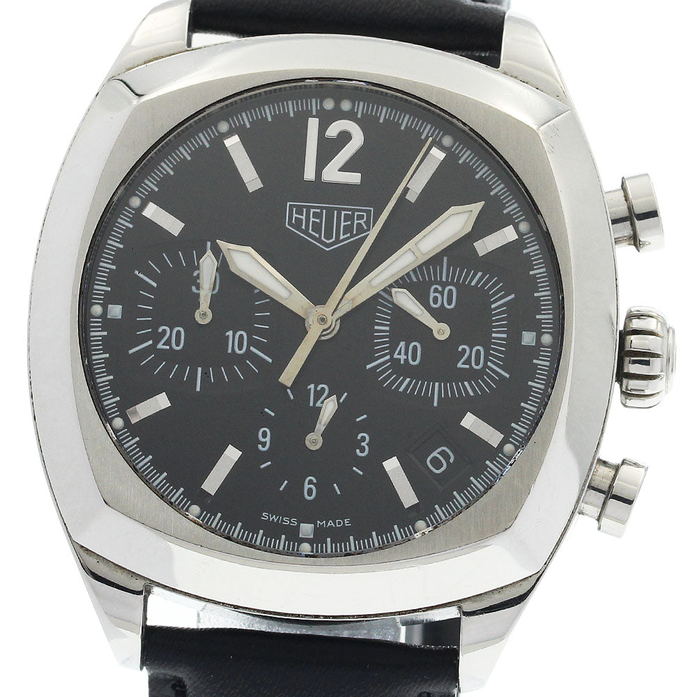 Heuer Monza CR2110 Date Chronograph black Dial Automatic Men's Watch_887315