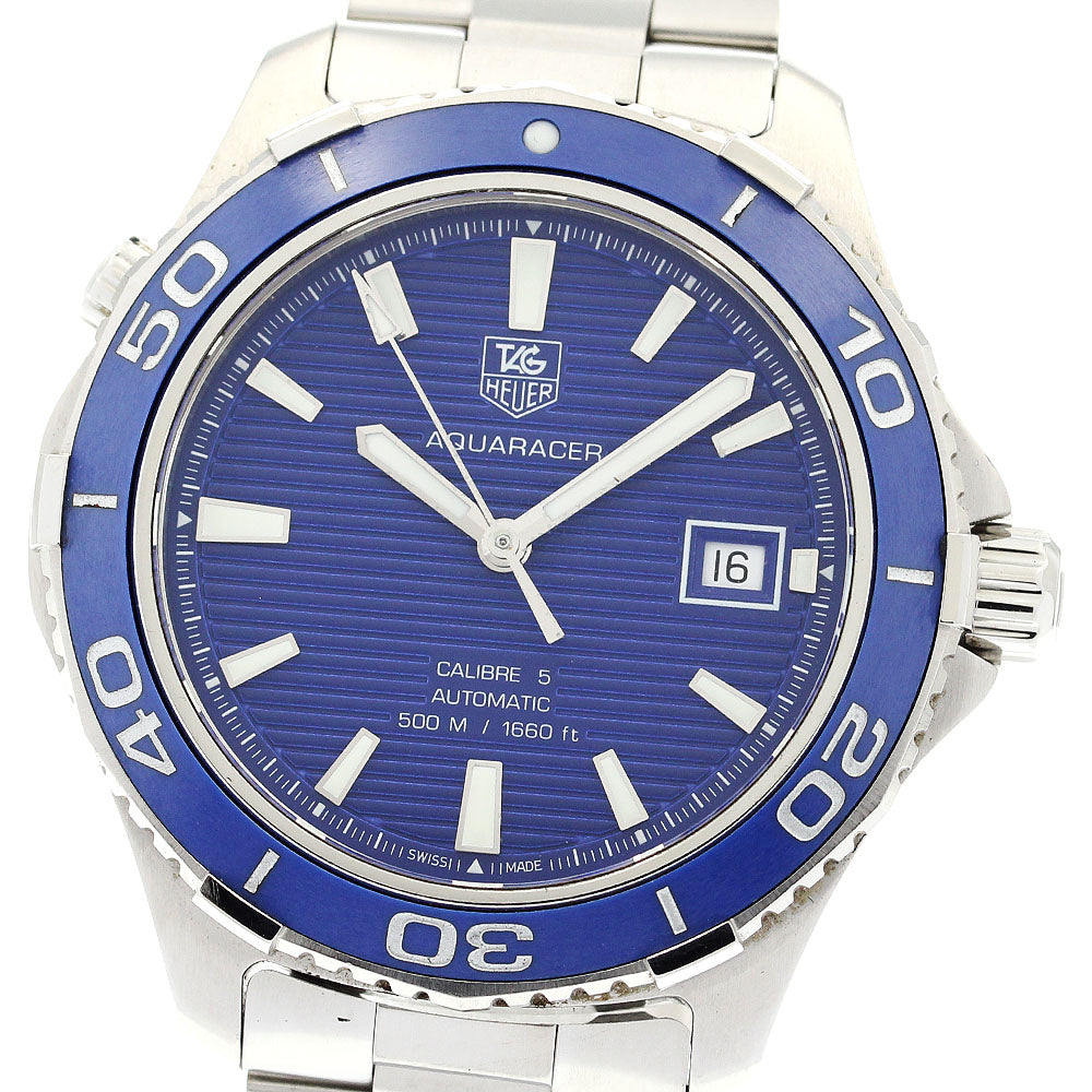 TAG HEUER Aqua racer WAK2111 Caliber 5 blue Dial Automatic Men's Watch_887340
