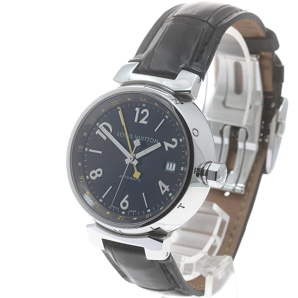 LOUIS VUITTON Tambour Q1131 GMT date Brown Dial Automatic Men's Watch_887346